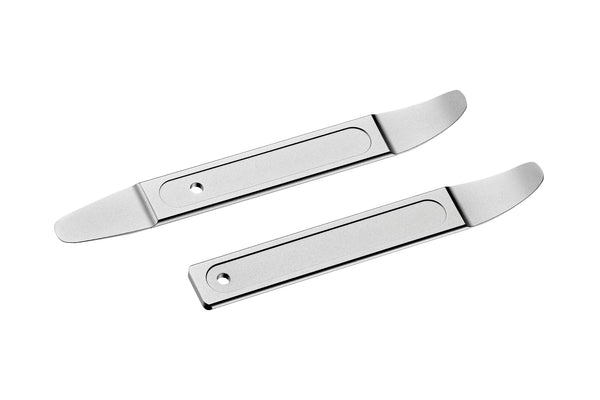 Steel Metal Skin Wedge Pry Bar Tool Kit – Curved & Straight, Sheet Metal Trim Removal Tool